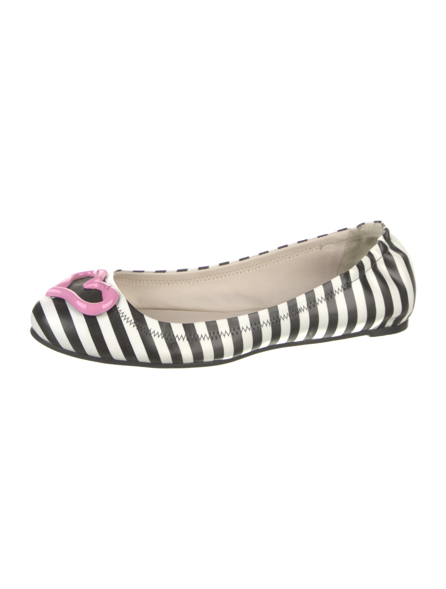 Sophia Webster Leather Printed Ballet Flats
