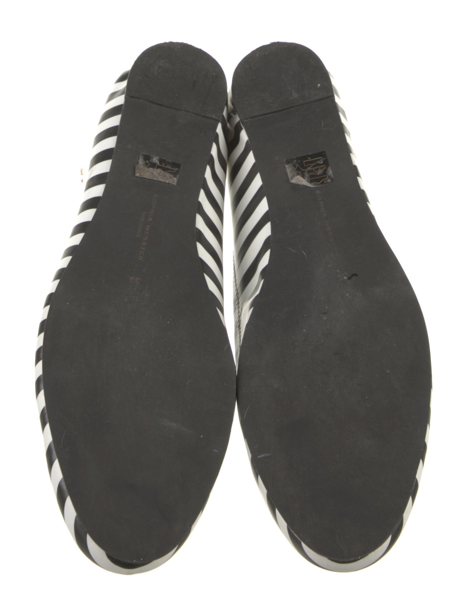 Sophia Webster Leather Printed Ballet Flats