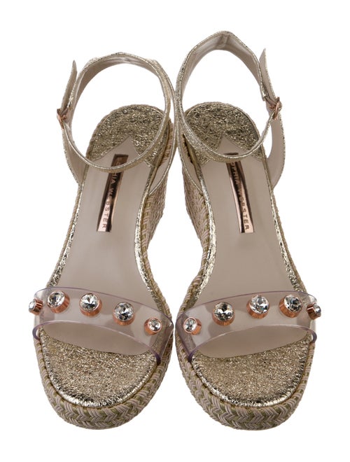 Sophia Webster PVC Glitter Accents Espadrilles
