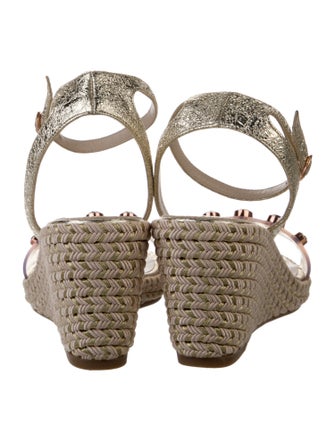 Sophia Webster PVC Glitter Accents Espadrilles