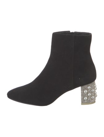 Sophia Webster Suede Crystal Embellishments Boots