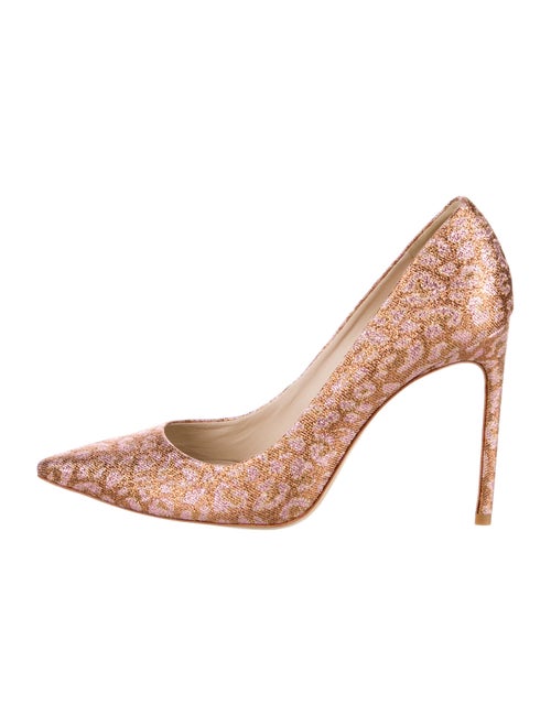 Sophia Webster Glitter Printed Pumps