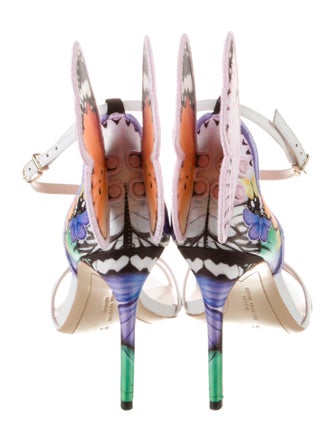 Sophia Webster Patent Leather Animal Print Sandals