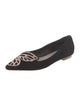 Sophia Webster Suede Embroidered Accent Flats