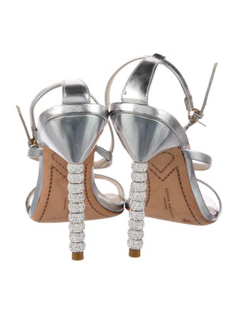 Sophia Webster Leather Crystal Embellishments Sandals