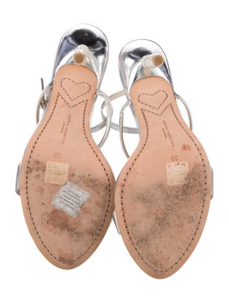 Sophia Webster Leather Crystal Embellishments Sandals