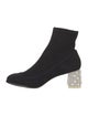 Sophia Webster Suede Crystal Embellishments Sock Boots