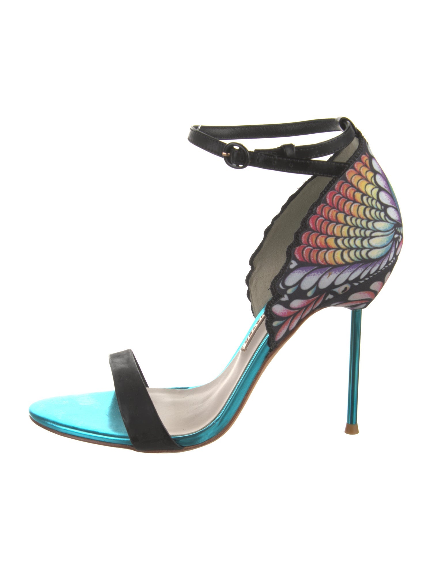 Sophia Webster Leather Colorblock Pattern Sandals