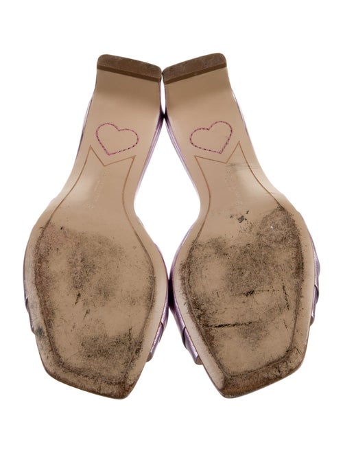 Sophia Webster Leather Crystal Embellishments Slides