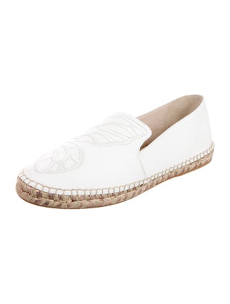 Sophia Webster Leather Embroidered Accent Espadrilles