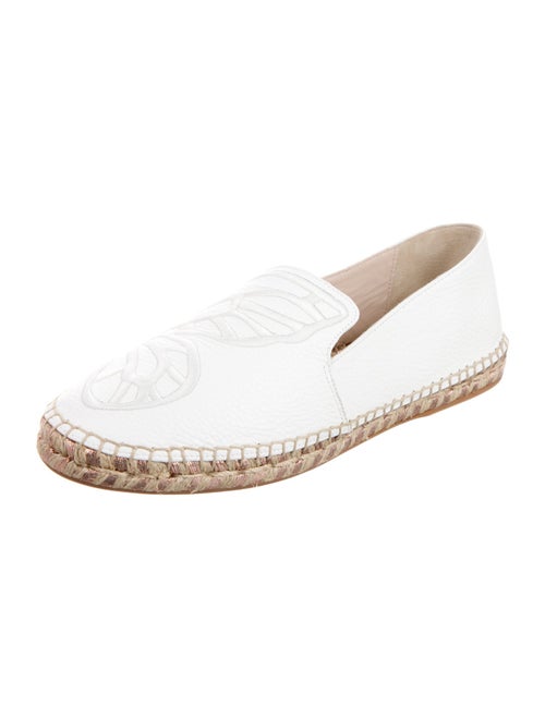 Sophia Webster Leather Embroidered Accent Espadrilles
