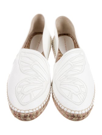 Sophia Webster Leather Embroidered Accent Espadrilles