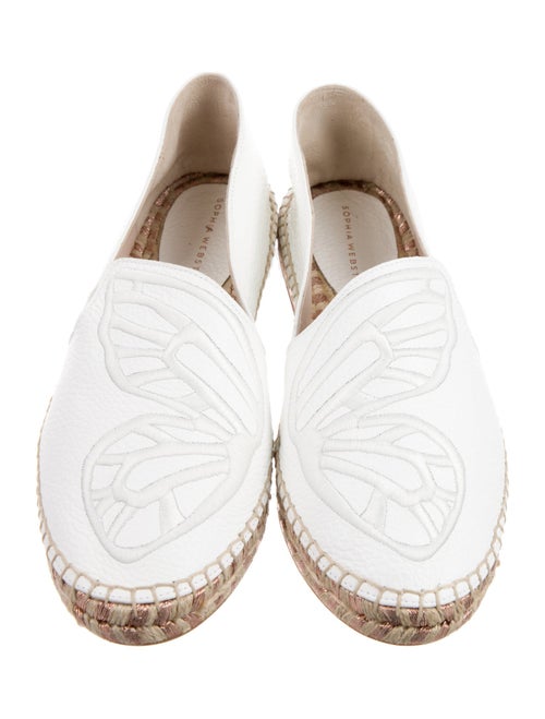 Sophia Webster Leather Embroidered Accent Espadrilles