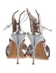 Sophia Webster Leather Lasercut Accents Slingback Sandals