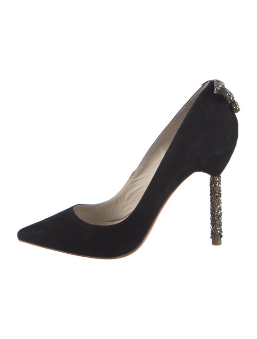 Sophia Webster Suede Crystal Embellishments Pumps