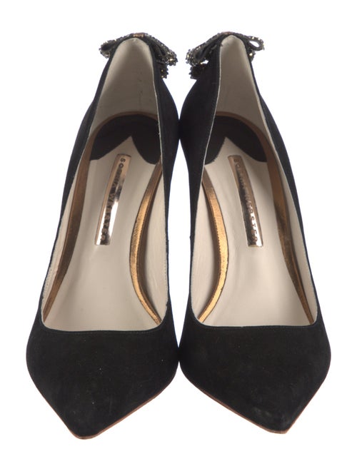 Sophia Webster Suede Crystal Embellishments Pumps