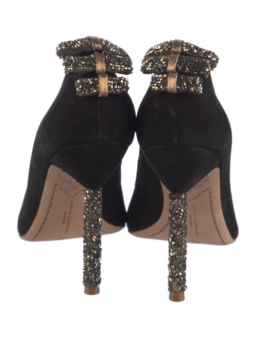 Sophia Webster Suede Crystal Embellishments Pumps