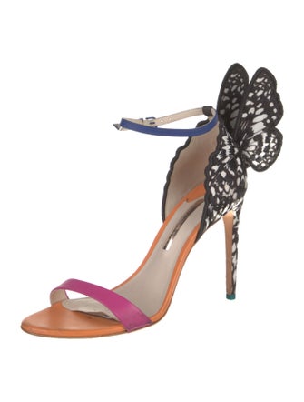 Sophia Webster Leather Embroidered Accent Sandals