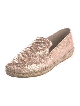 Sophia Webster Leather Animal Print Espadrilles