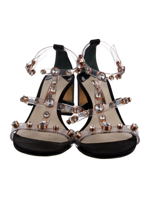 Sophia Webster Satin Crystal Embellishments Gladiator Sandals