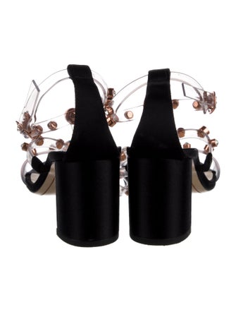 Sophia Webster Satin Crystal Embellishments Gladiator Sandals