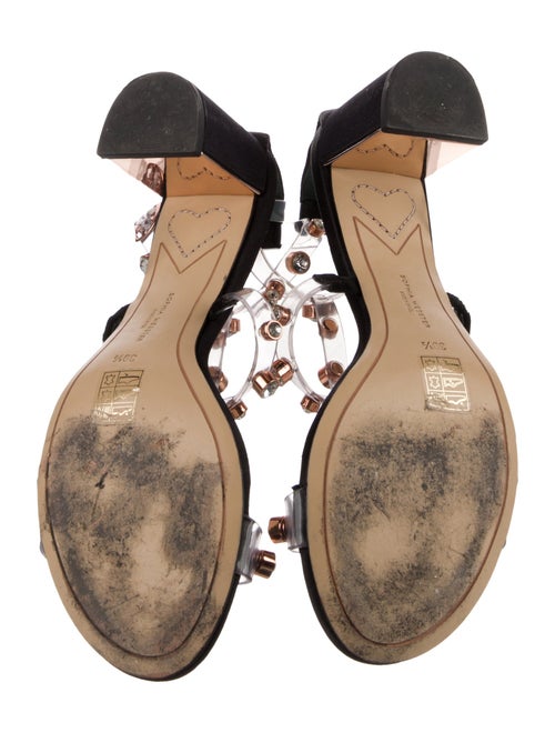Sophia Webster Satin Crystal Embellishments Gladiator Sandals
