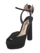 Sophia Webster Suede Bow Accents D'Orsay Pumps