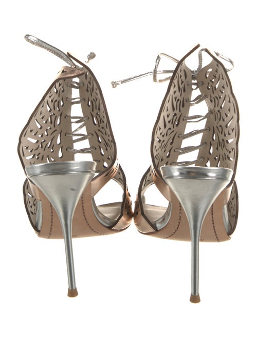 Sophia Webster Leather Lasercut Accents Slingback Pumps