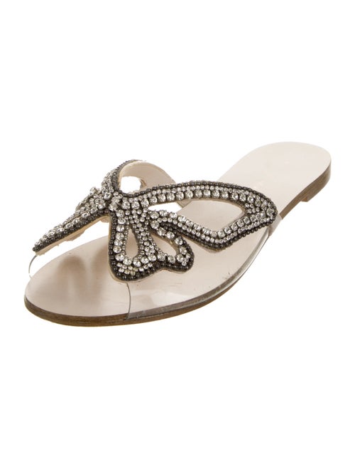 Sophia Webster PVC Crystal Embellishments Slides