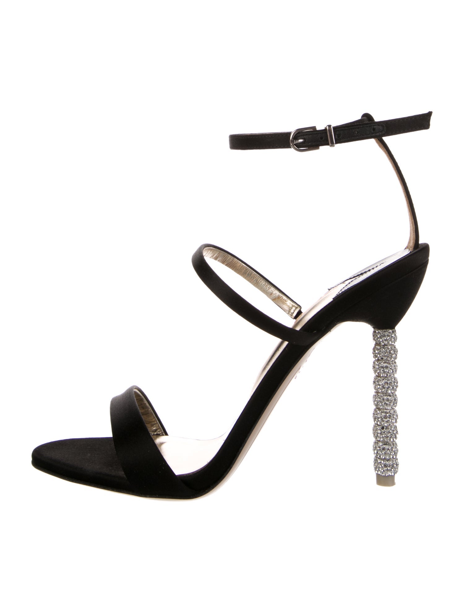 Sophia Webster Satin Crystal Embellishments D'Orsay Pumps