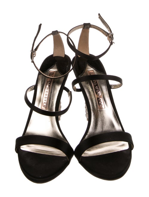 Sophia Webster Satin Crystal Embellishments D'Orsay Pumps