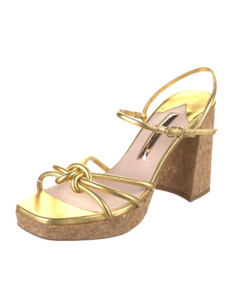 Sophia Webster Leather Slingback Sandals