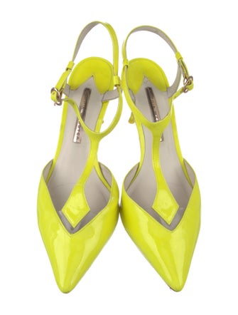 Sophia Webster Patent Leather T-Strap Pumps
