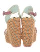 Sophia Webster Jute Floral Print Espadrilles