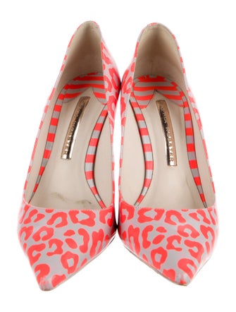 Sophia Webster Patent Leather Animal Print Pumps