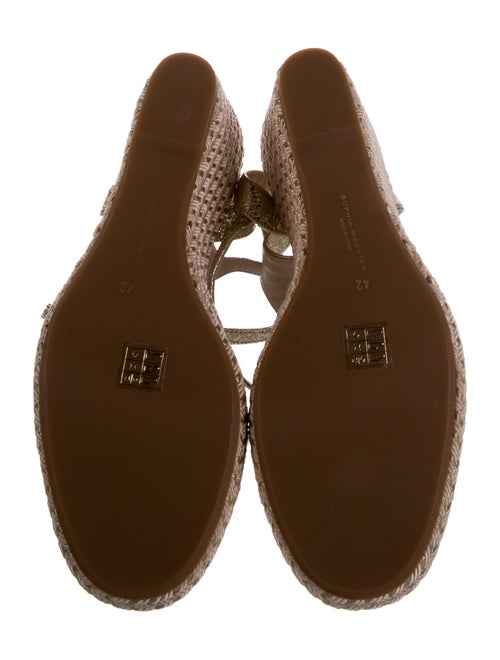 Sophia Webster Leather Glitter Accents Espadrilles