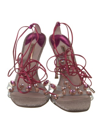 Sophia Webster Glitter Crystal Embellishments Sandals