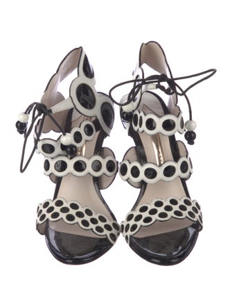 Sophia Webster Patent Leather Slingback Sandals