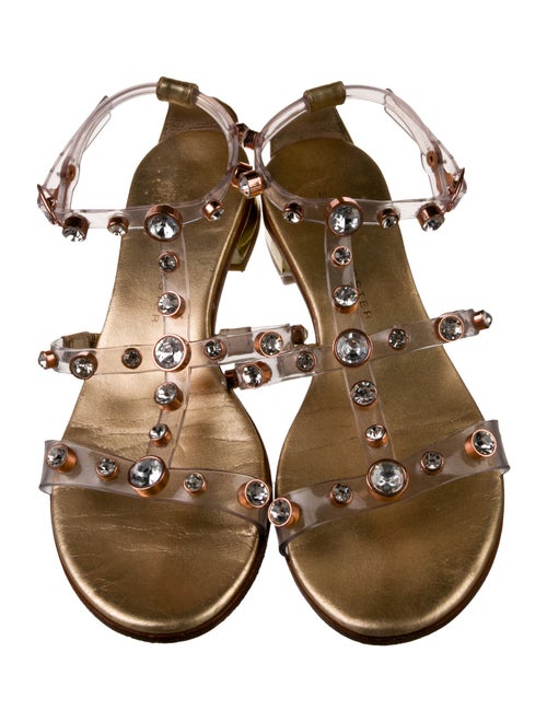 Sophia Webster PVC Crystal Embellishments Gladiator Sandals
