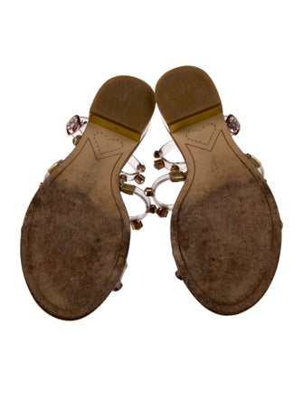 Sophia Webster PVC Crystal Embellishments Gladiator Sandals