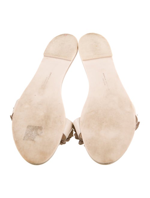 Sophia Webster Leather Beaded Accents Slides