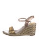Sophia Webster Leather Striped Espadrilles