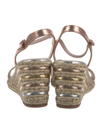 Sophia Webster Leather Striped Espadrilles