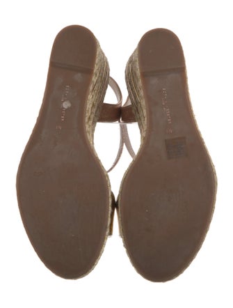 Sophia Webster Leather Striped Espadrilles