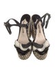 Sophia Webster Leather Colorblock Pattern Espadrilles