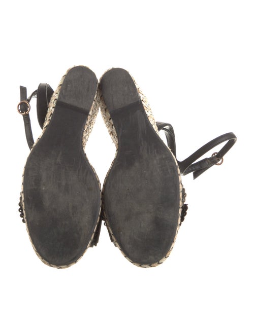 Sophia Webster Leather Colorblock Pattern Espadrilles