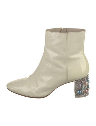Sophia Webster Patent Leather Crystal Embellishments Boots