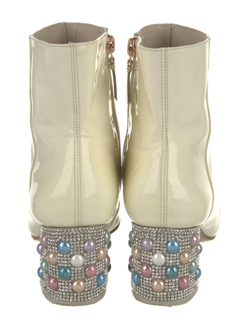 Sophia Webster Patent Leather Crystal Embellishments Boots