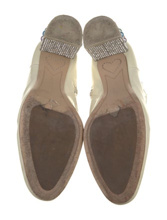 Sophia Webster Patent Leather Crystal Embellishments Boots