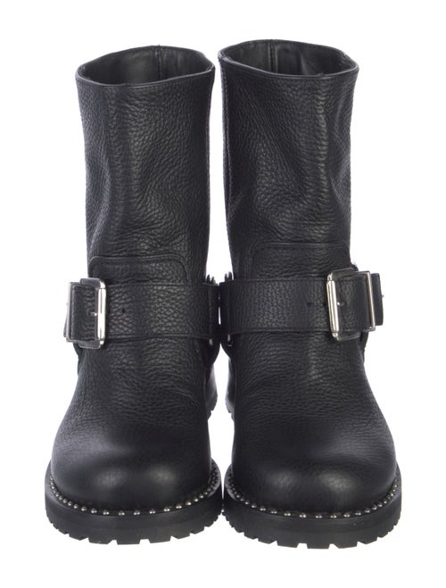 Sophia Webster Leather Crystal Embellishments Moto Boots